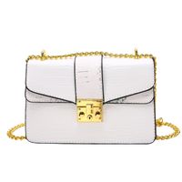 Women's Small Pu Leather Solid Color Vintage Style Square Lock Clasp Crossbody Bag sku image 8