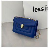 Women's Small All Seasons Pu Leather Solid Color Vintage Style Square Magnetic Buckle Shoulder Bag sku image 4