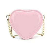Women's Mini Pvc Solid Color Streetwear Heart-shaped Zipper Crossbody Bag sku image 9