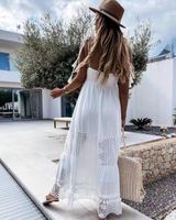 Women's Tiered Skirt British Style V Neck Patchwork Sleeveless Ditsy Floral Midi Dress Street main image 5