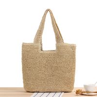Women's Large Spring&summer Polyester Vacation Straw Bag main image 4