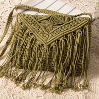 Women's Medium Spring&summer Cotton Rope Vacation Straw Bag main image 3