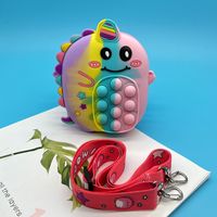 Kid's Dinosaur Silica Gel Zipper Coin Purses sku image 4