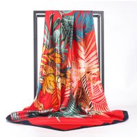 Women's Beach Coconut Tree Satin Printing Scarves & Gloves main image 3