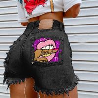 Femmes Rue Vêtement De Rue Couleur Unie Shorts Jeans Pantalon Droit main image 2