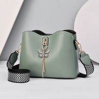 Women's Pu Leather Solid Color Butterfly Elegant Square Zipper Shoulder Bag Crossbody Bag Square Bag sku image 4