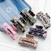 Simple Style Flower Butterfly Pvc Printing Hollow Out Hair Claws 1 Piece main image 3