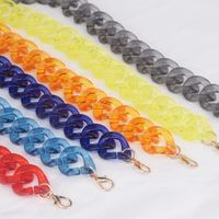 All Seasons Plastic Solid Color Sling Strap Bag Chain sku image 1