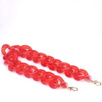 All Seasons Plastic Solid Color Sling Strap Bag Chain main image 5