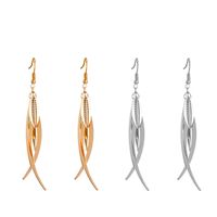 Wholesale Jewelry 1 Pair Retro Ethnic Style Leaf Leaves Alloy Gold Plated Silver Plated Drop Earrings main image 7