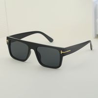 Vintage Style Solid Color Pc Square Full Frame Men's Sunglasses main image 4