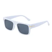 Vintage Style Solid Color Pc Square Full Frame Men's Sunglasses sku image 4