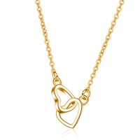 Einfacher Stil Herzform Legierung Überzug Weißgold Plattiert Vergoldet Frau Halskette Mit Anhänger main image 4
