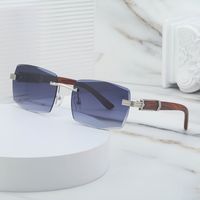 Casual Solid Color Pc Square Frameless Men's Sunglasses main image 1