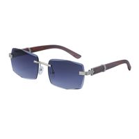 Casual Solid Color Pc Square Frameless Men's Sunglasses sku image 2