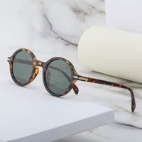 Casual Solid Color Tac Round Frame Full Frame Men's Sunglasses main image 5