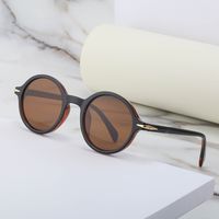 Casual Solid Color Tac Round Frame Full Frame Men's Sunglasses main image 4