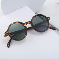 Casual Solid Color Tac Round Frame Full Frame Men's Sunglasses main image 3