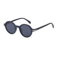 Casual Solid Color Tac Round Frame Full Frame Men's Sunglasses sku image 3