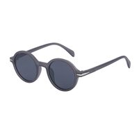Casual Solid Color Tac Round Frame Full Frame Men's Sunglasses sku image 5