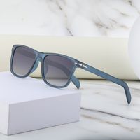 Casual Solid Color Tac Square Full Frame Men's Sunglasses main image 5