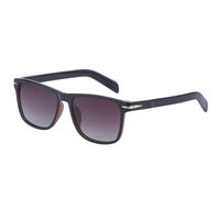 Casual Solid Color Tac Square Full Frame Men's Sunglasses sku image 3