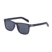 Casual Solid Color Tac Square Full Frame Men's Sunglasses sku image 2