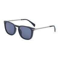 Casual Solid Color Pc Square Full Frame Men's Sunglasses sku image 2