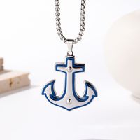 Vintage Style Anchor 304 Stainless Steel Plating Men'S Pendant Necklace sku image 1