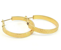 1 Pair Simple Style Solid Color Stainless Steel Plating 18k Gold Plated Hoop Earrings sku image 8