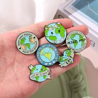 Cute Earth Letter Flower Alloy Plating Unisex Brooches main image 3