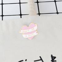 Fashion Letter Heart Shape Alloy Stoving Varnish Women's Brooches main image 5
