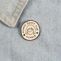 Fashion Portrait Letter Alloy Stoving Varnish Unisex Brooches main image 1