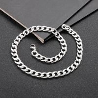 1 Piece Hip-hop Solid Color Titanium Steel Unisex Necklace main image 5