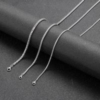 1 Piece Fashion Solid Color Titanium Steel Unisex Necklace main image 1