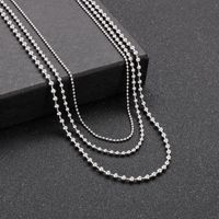 1 Piece Fashion Solid Color Titanium Steel Unisex Layered Necklaces main image 6