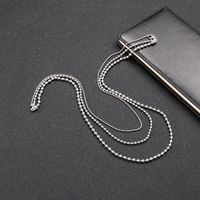 1 Stück Mode Einfarbig Titan Stahl Unisex Geschichtete Halskette main image 8