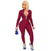 Women's Street Casual Solid Color Jumpsuits main image 3