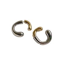 1 Pair Fashion C Shape Plating Metal Gold Plated Earrings main image 3