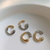 1 Pair Fashion C Shape Plating Metal Gold Plated Earrings main image 1
