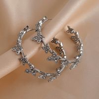 1 Pair Fashion Butterfly Alloy Inlay Rhinestones Women's Earrings main image 6
