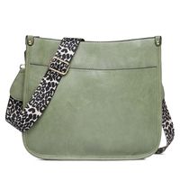 Women's Autumn&winter Pu Leather Solid Color Fashion Square Zipper Shoulder Bag Messenger Bag sku image 8