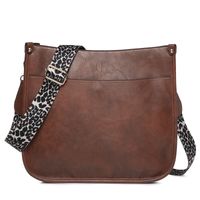 Women's Autumn&winter Pu Leather Solid Color Fashion Square Zipper Shoulder Bag Messenger Bag sku image 11