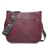 Women's Autumn&winter Pu Leather Solid Color Fashion Square Zipper Shoulder Bag Messenger Bag sku image 1