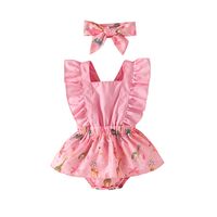 Mignon Fleur Impression Polyester Combinaisons sku image 2