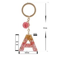 Cute Sweet Letter Alloy Resin Epoxy Plating Bag Pendant Keychain main image 4