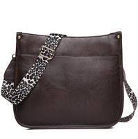 Women's Autumn&winter Pu Leather Solid Color Fashion Square Zipper Shoulder Bag Messenger Bag main image 4