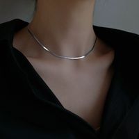 1 Piece Simple Style Solid Color Metal Plating Necklace main image 6