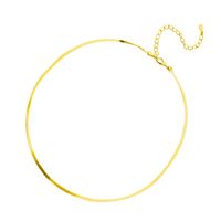 1 Piece Simple Style Solid Color Metal Plating Necklace sku image 2