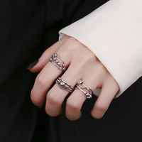 1 Piece Simple Style Geometric Sterling Silver Open Ring main image 6
